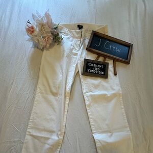EUC + J. Crew + Classic White Trousers